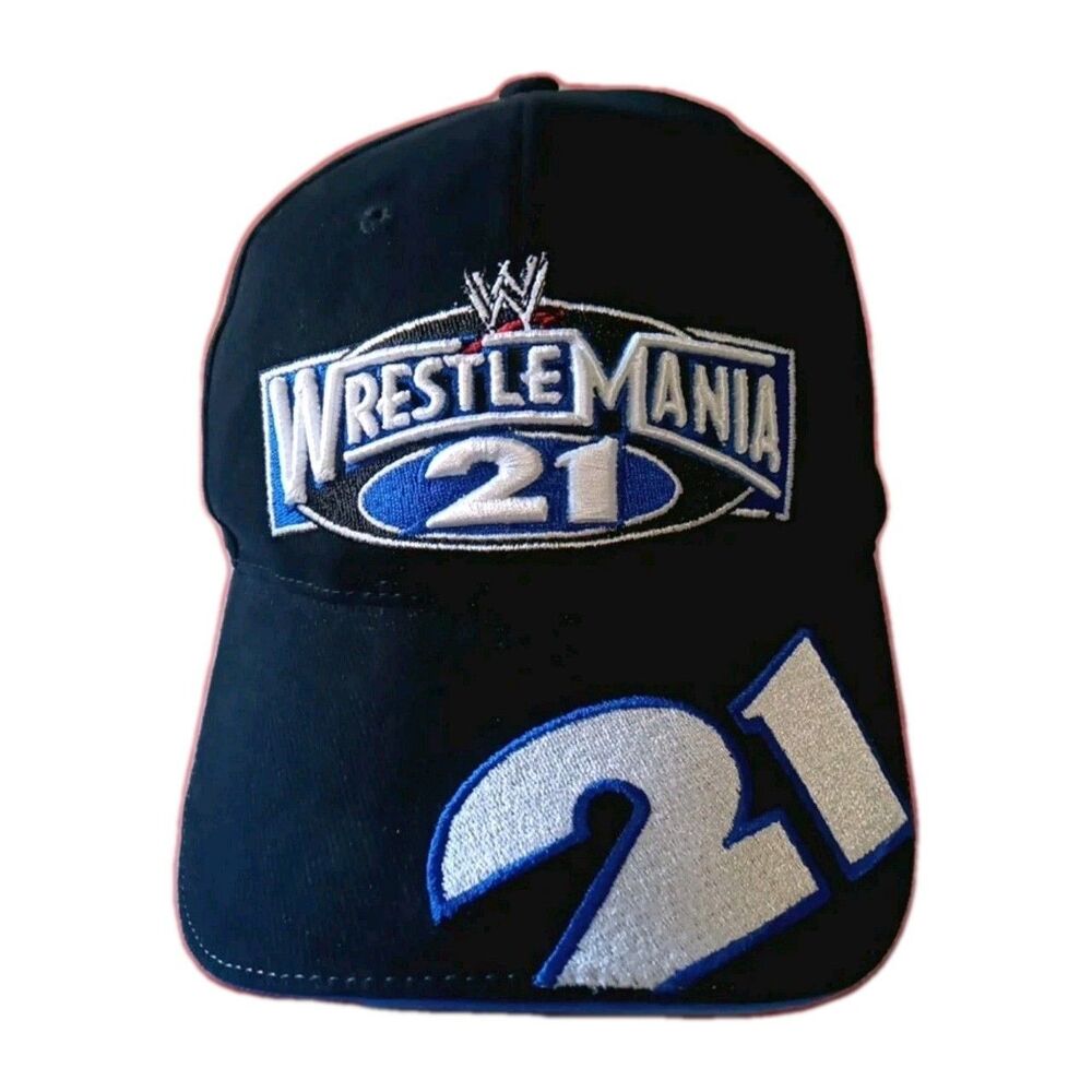 WWE VTG Wrestlemania 21 Cap Hat WWE XXI Staples Center 2005